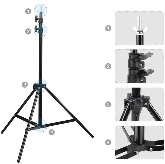 Backdrop Background Stand Set Photography Studio Photo 2x3m