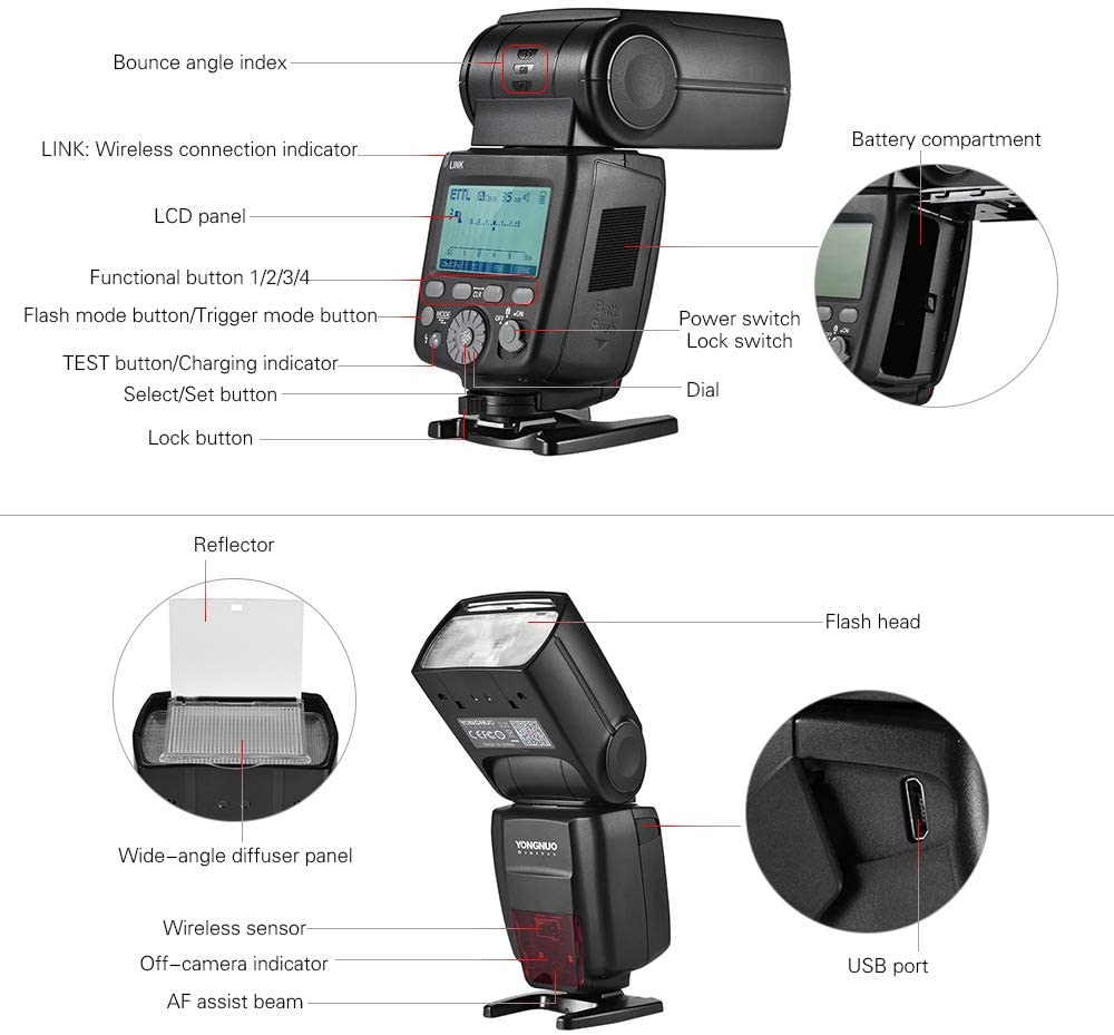 YONGNUO YN680EX-RT Lithium 2.4G Wireless TTL Flash Speedlite