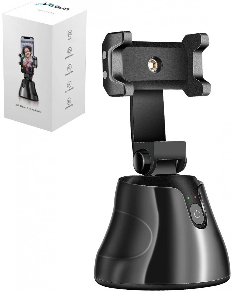 Black 360° Object Tracking Holder Smart Shooting Camera Phone Holder