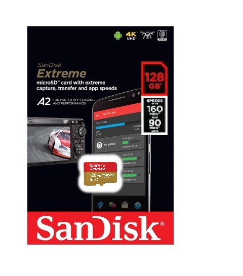 SanDisk Micro SDXC Extreme 128GB Memory Card