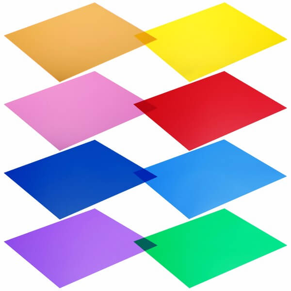 فلاتر اضاءة ملونه color gel filter
