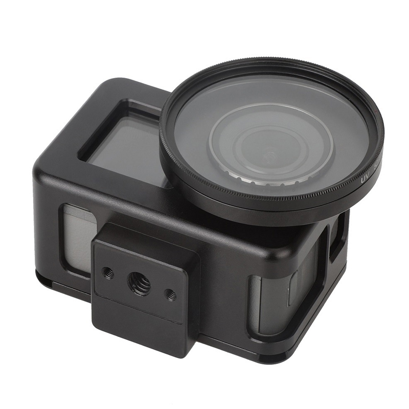 Aluminum Alloy Standard Frame Case with 52mm UV Lens Filter for DJI OSMO ACTION Camera Accessories Aluminum Alloy Standard Frame Case with 52mm UV Lens Filter for DJI OSMO ACTION Camera Accessories
