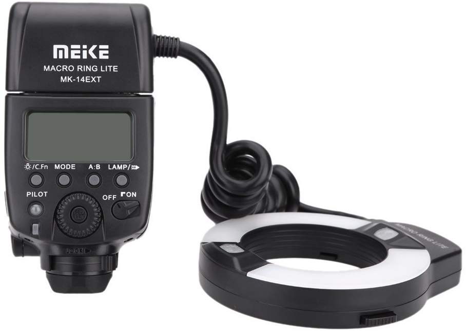 Meike MK-14EXT Macro TTL ring flash for Canon E-TTL