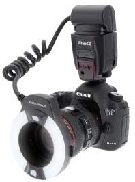 Meike MK-14EXT Macro TTL ring flash for Canon E-TTL