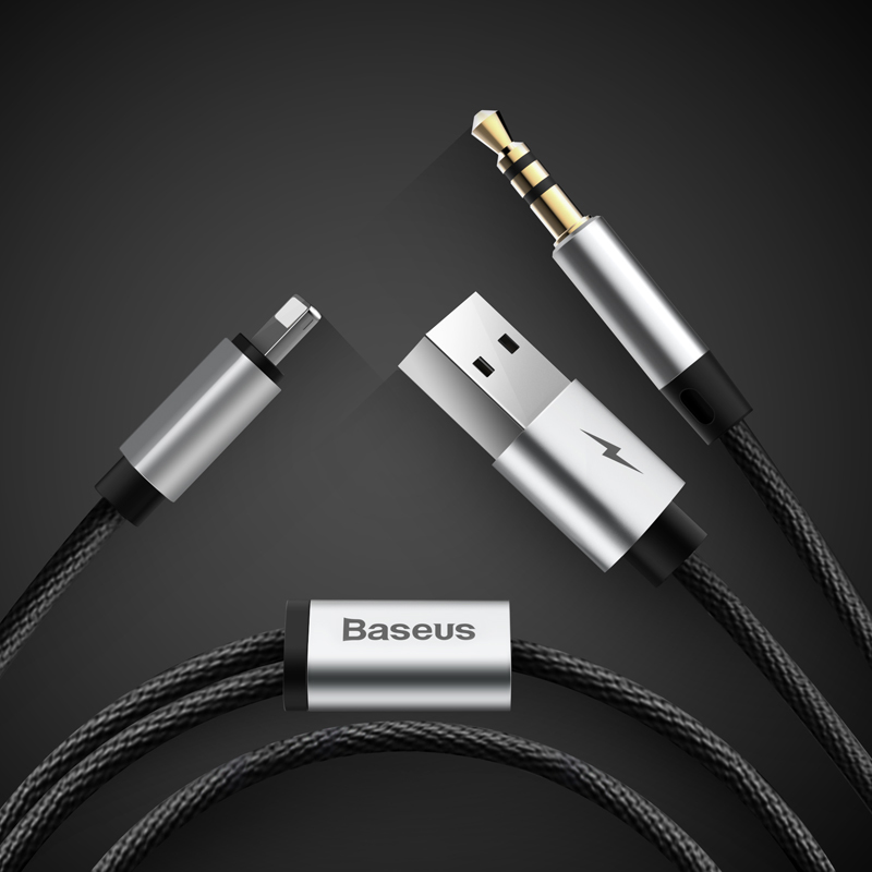 Baseus L34 apple to 3.5mm and USB charging Cable
