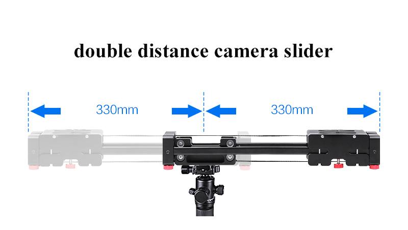 Slider Dolly 50cm Track Rail Stabilizer 100cm Sliding Distance