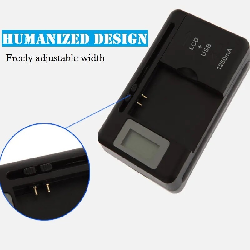 Multi Connector LCD Display Universal Battery Charger Multi Connector LCD Display Universal Battery Charger