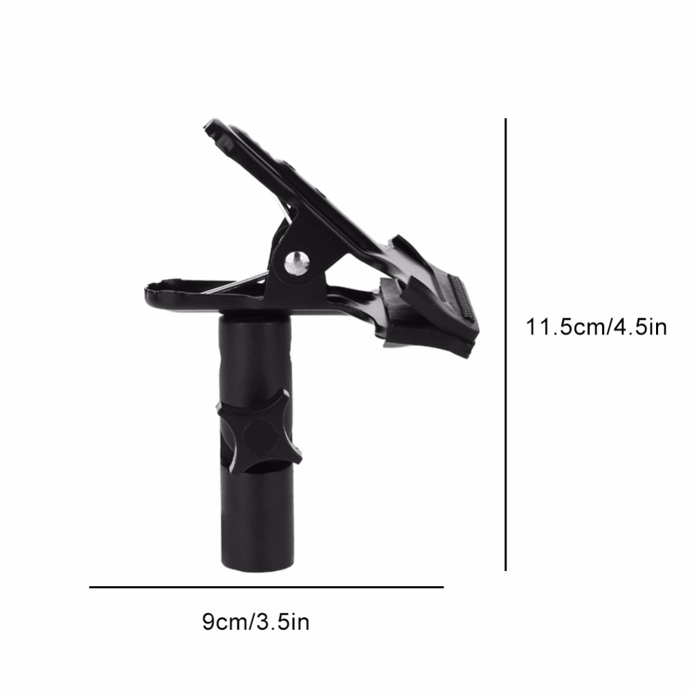 Metal Clamp 3/8'' & 1/4'' Screw Mount Rotatable Clip Holder