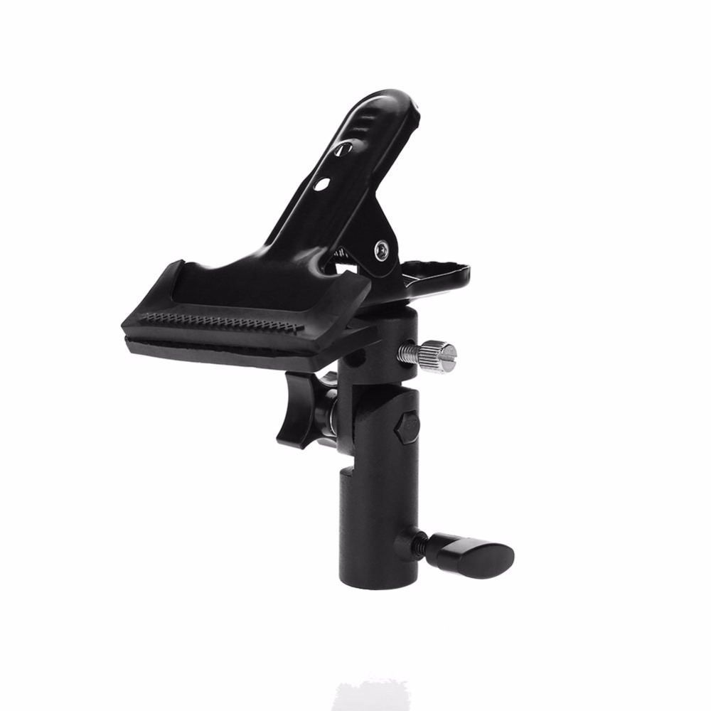 Metal Clamp 3/8'' & 1/4'' Screw Mount Rotatable Clip Holder