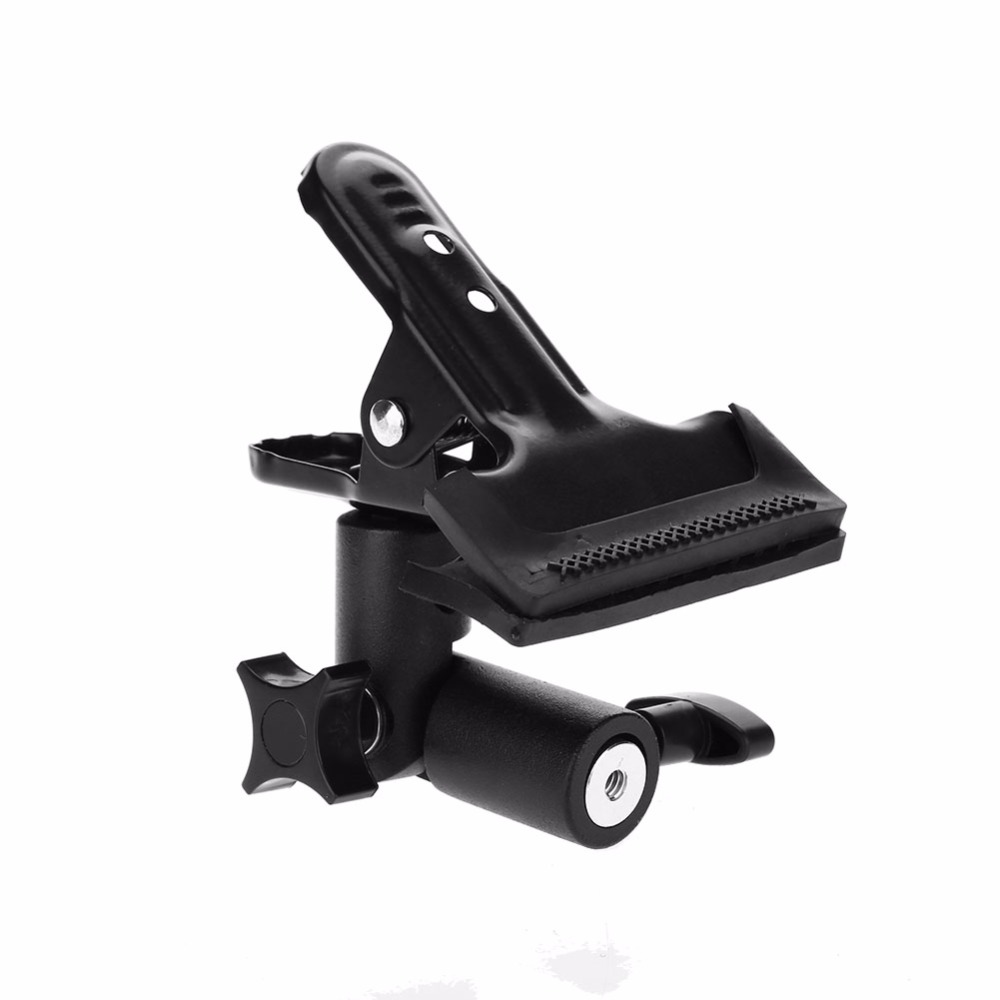 Metal Clamp 3/8'' & 1/4'' Screw Mount Rotatable Clip Holder