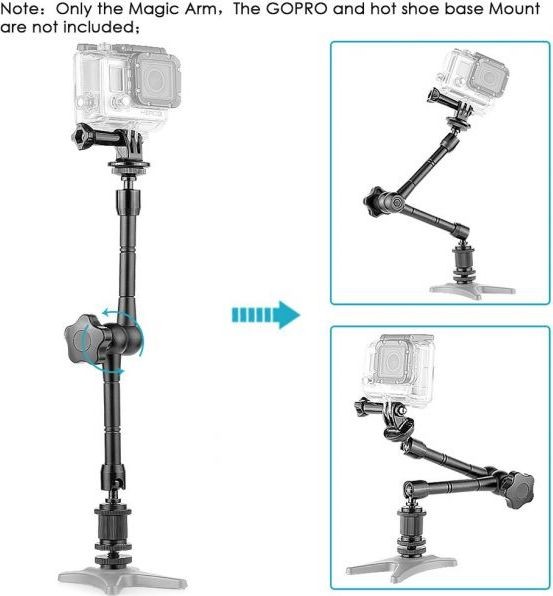 11inch Articulating Magic Arm for Camera LED light DSLR Rig LCD Monitor