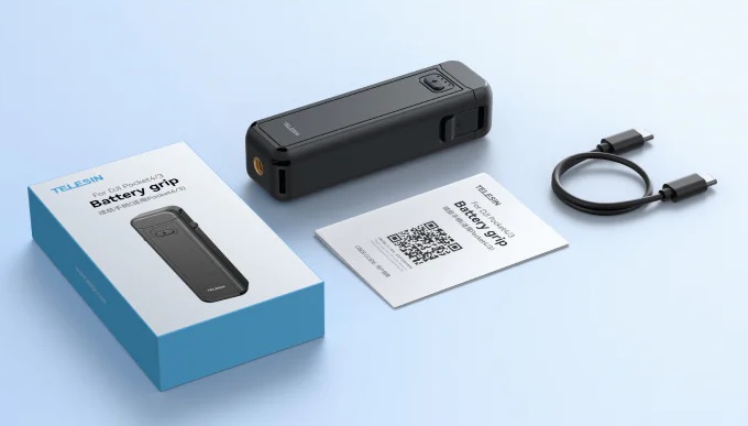 TELESIN Battery Handle for DJI Osmo Pocket 4/3