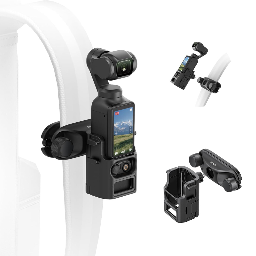 TELESIN Quick Release Backpack Mount for DJI Osmo Pocket 3/4