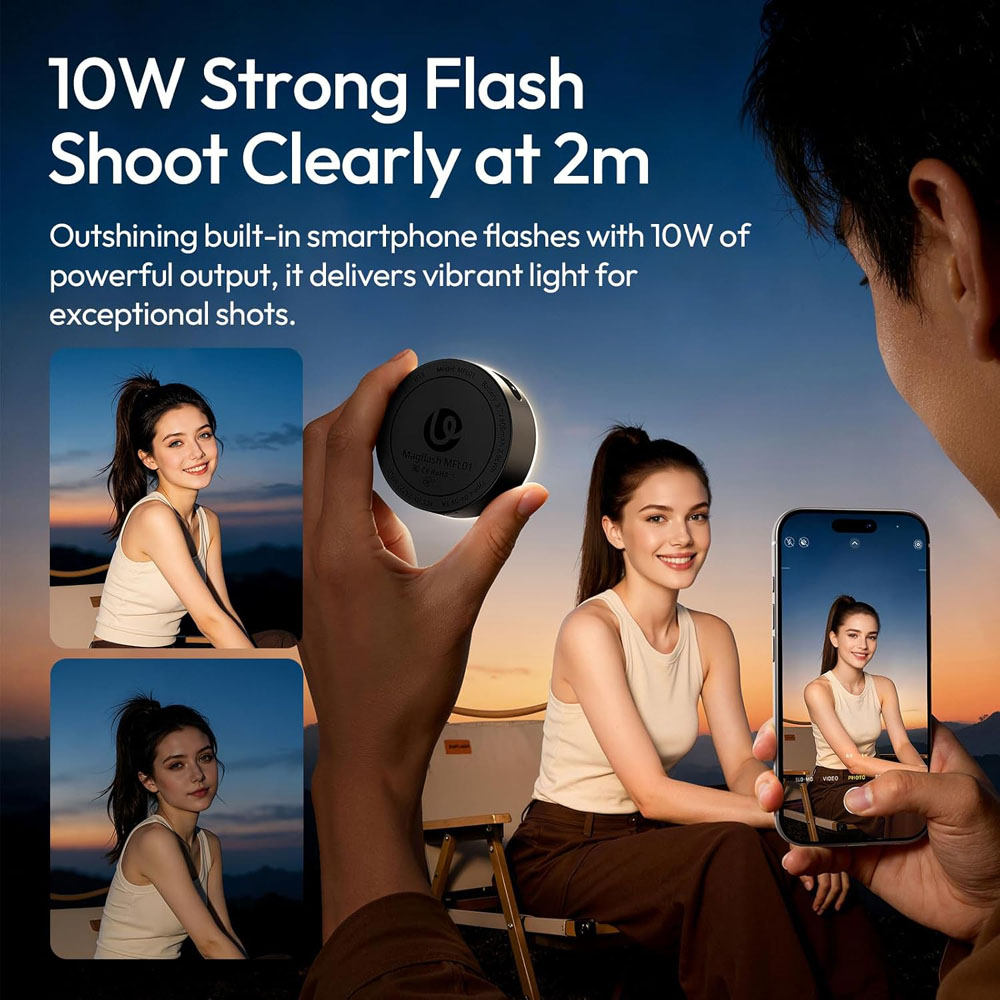 Ulanzi MFL01 Mini Portable Phone Flash (Black) Ulanzi MFL01 Mini Portable Phone Flash (Black)