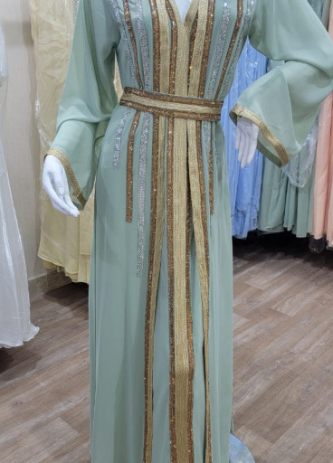 جلابية شيفون مغربي ✨ (عدة الوان )