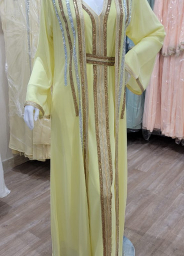 جلابية شيفون مغربي ✨ (عدة الوان )