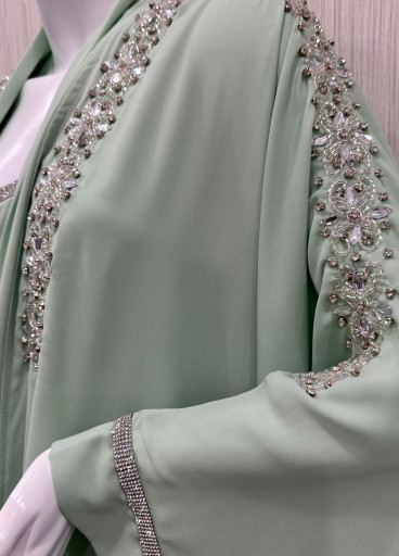 جلابية قطعتين تطريز يدوي✨ 