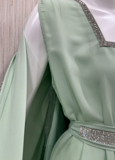 جلابية قطعتين تطريز يدوي✨ 