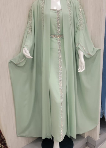 جلابية قطعتين تطريز يدوي✨ 