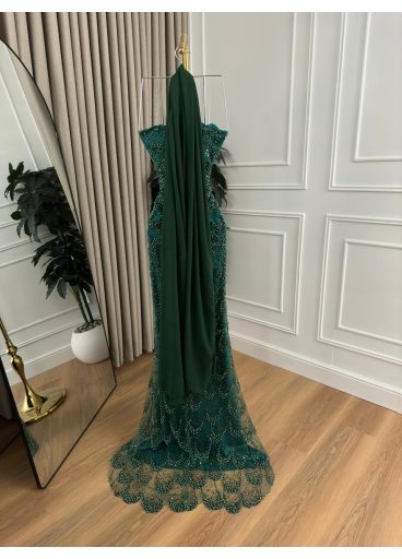 فستان Isabella مع شال جورجيت فستان Isabella مع شال جورجيت
