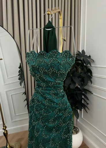 فستان Isabella مع شال جورجيت ✨