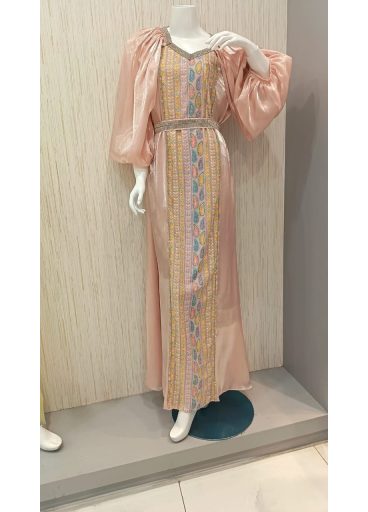 جلابية  تطريز  (عدة الوان )