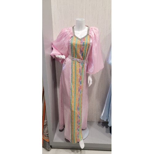 جلابية قطعة واحدة تطريز ✨ (عدة الوان )