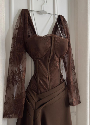 فستان Grace اكمام طويلة✨