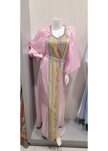 جلابية  تطريز  (عدة الوان )