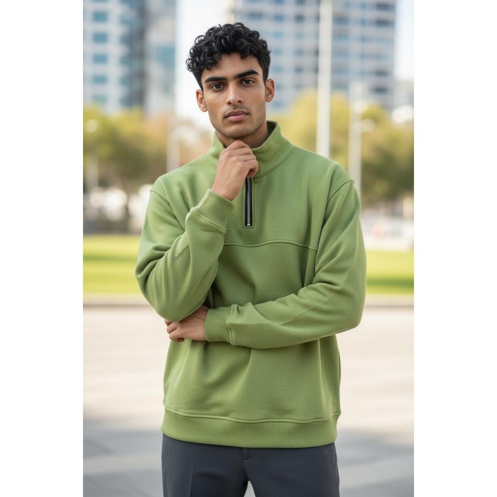 سويت شيرت رجالي بنصف سحاب – تصميم عصري