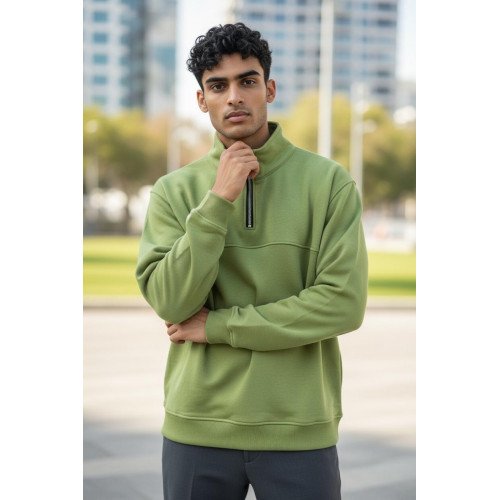 سويت شيرت رجالي بنصف سحاب – تصميم عصري