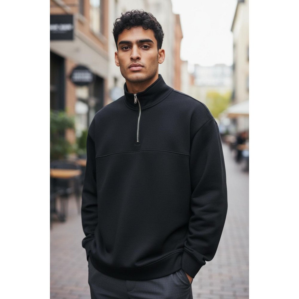 سويت شيرت رجالي بنصف سحاب – تصميم عصري