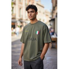 تيشيرت إيطاليا رياضي – قصّة أوفر سايز