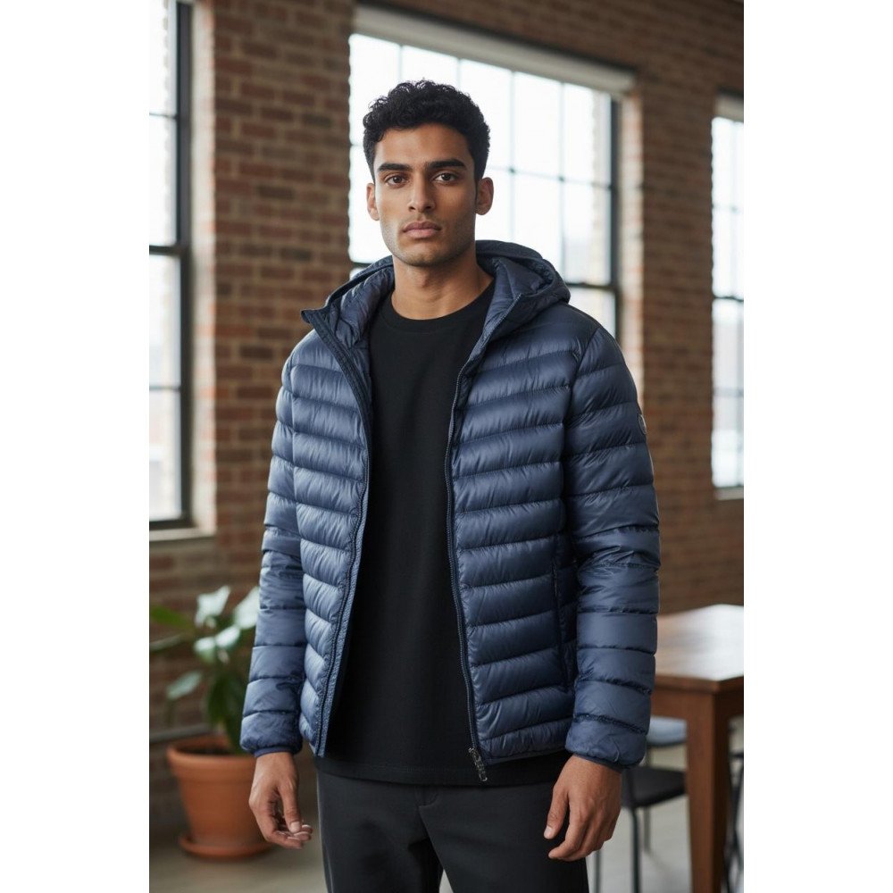 جاكيت بمب رجالي مبطن بغطاء رأس جاكيت بمب رجالي مبطن بغطاء رأس