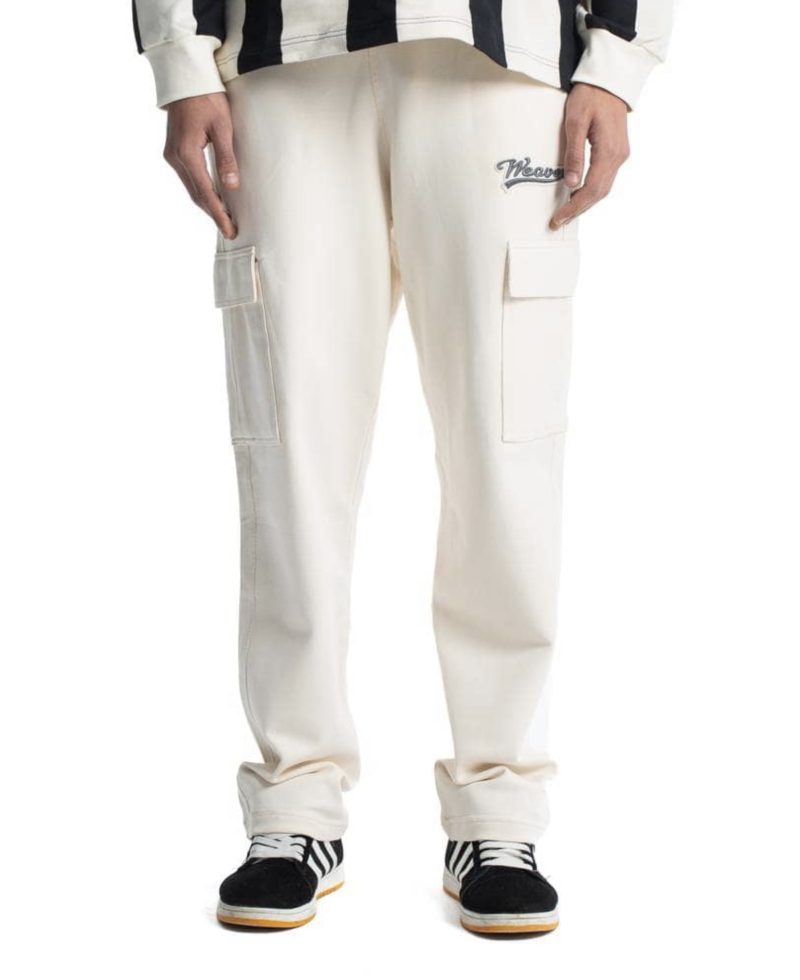 Trousers - Beige /Gray