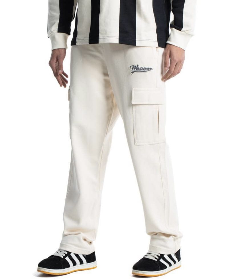 Trousers - Beige /Gray