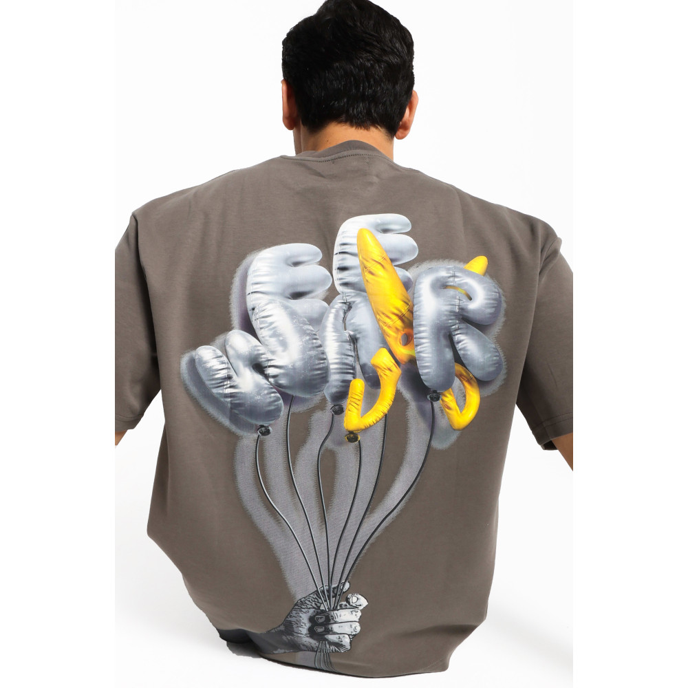 Balloon T-shirt Oversize - Gray