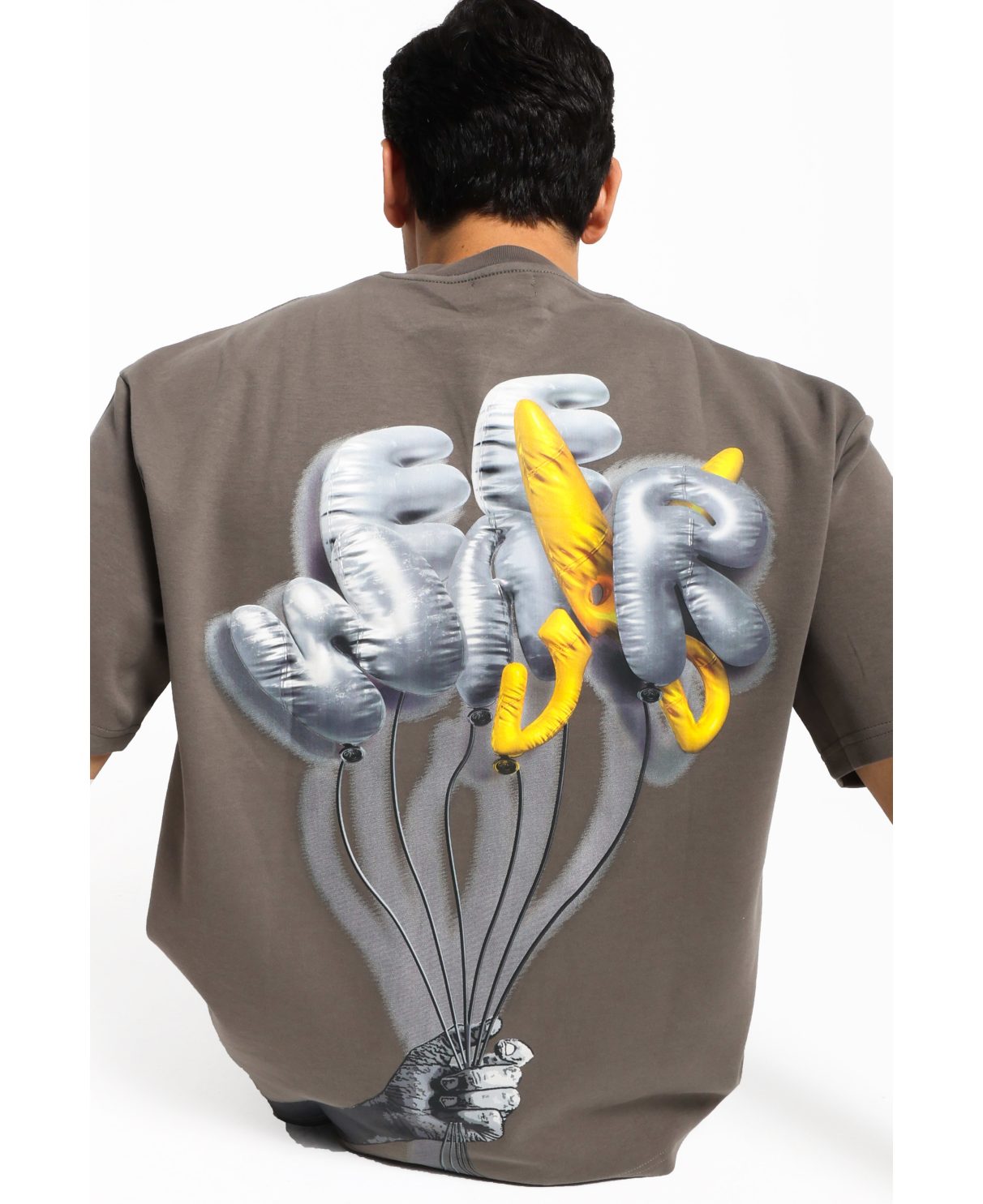 Balloon T-shirt Oversize - Gray