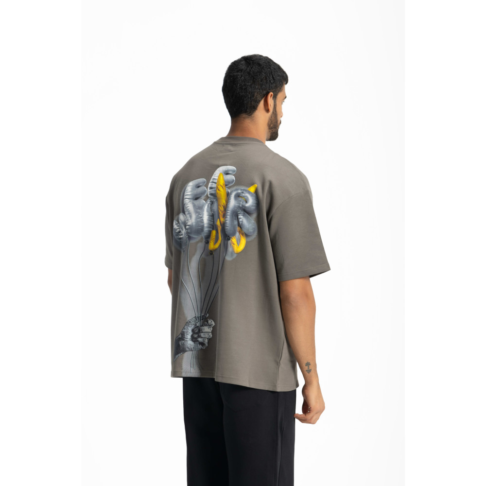 Balloon T-shirt Oversize - Gray