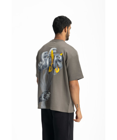 Balloon T-shirt Oversize - Gray