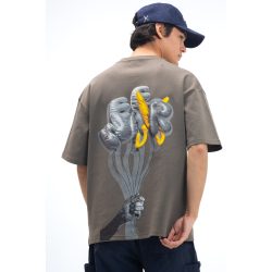 Balloon T-shirt Oversize - Gray