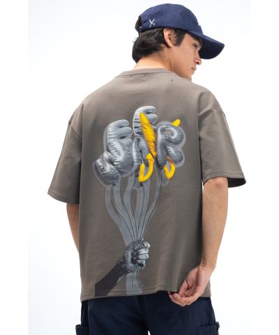 Balloon T-shirt Oversize - Gray