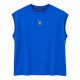Short Sleeve Over Sized T-shirt - Blue/Yellow Short Sleeve Over Sized T-shirt - Blue/Yellow