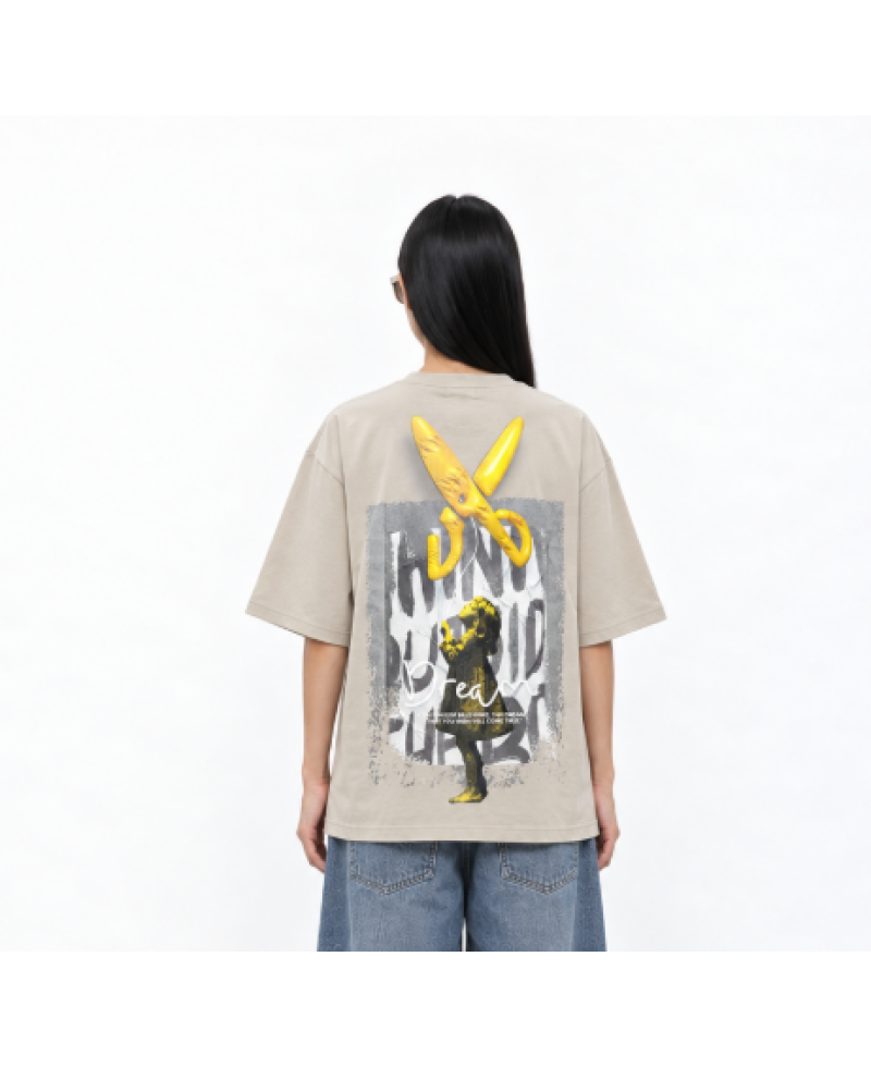 Balloon T-shirt Oversize - Gray