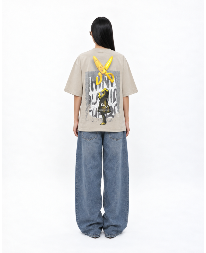 Balloon T-shirt Oversize - Gray