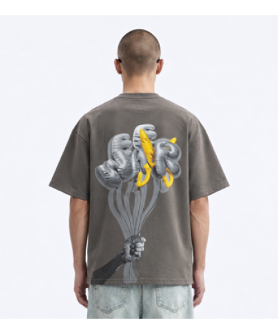 Balloon T-shirt Oversize - Gray