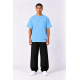 Plain T-shirt with zigzag logo - Baby Blue