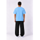 Plain T-shirt with zigzag logo - Baby Blue