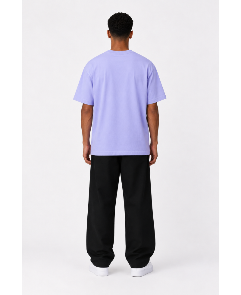 Plain T-shirt with zigzag logo - Light Purple Plain T-shirt with zigzag logo - Light Purple