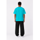 Plain T-shirt with zigzag logo - Turquoise Plain T-shirt with zigzag logo - Turquoise